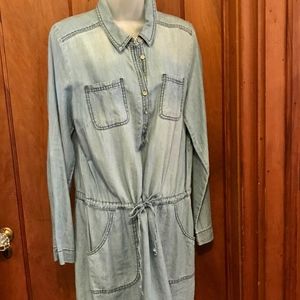 Sonoma soft denim dress, size M